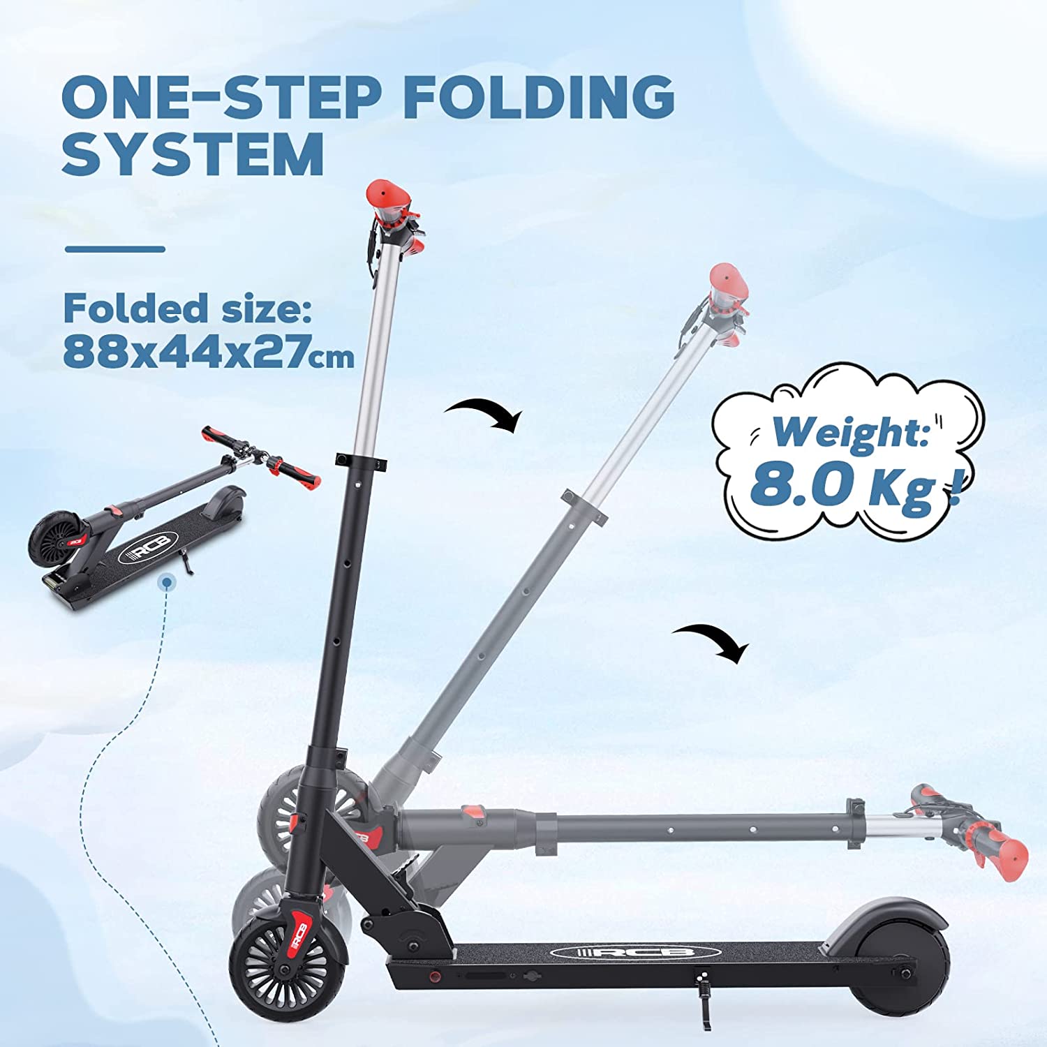 RCB R15 Electric Scooter for Children and Teenagers（ 6-16）